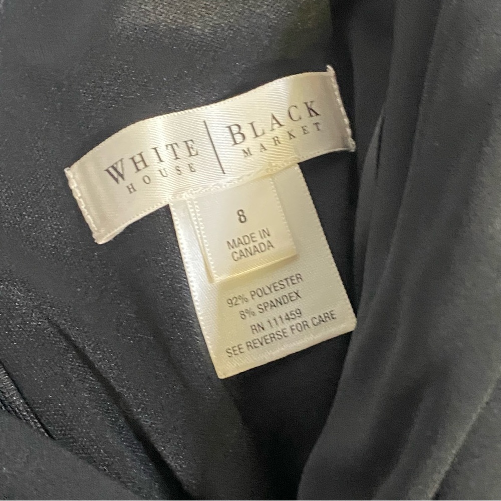 White House Black Market Classic Black Cocktail Dress - Picture 4 of 6